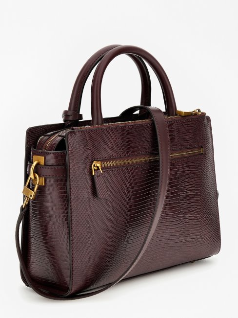 Sac à Main Guess Rouge Imprimé Python Ginevra