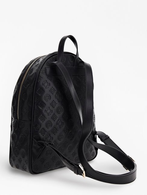 Guess Sac à Dos Logo Vikky En Creux 4g Noir
