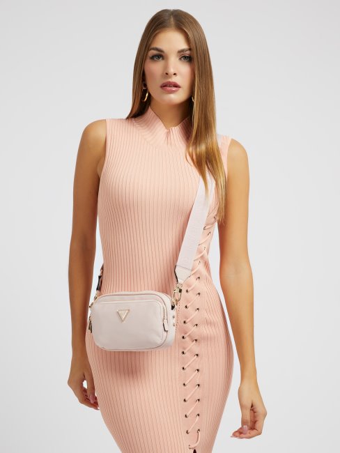 Gemma Saffiano Mini Sac à Bandoulière Guess Rose