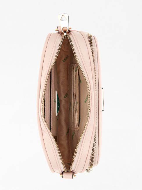 Gemma Saffiano Mini Sac à Bandoulière Guess Rose