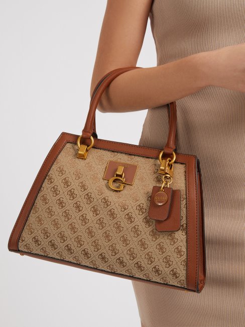 Sac à Main Guess Katey 4g Logo Marron