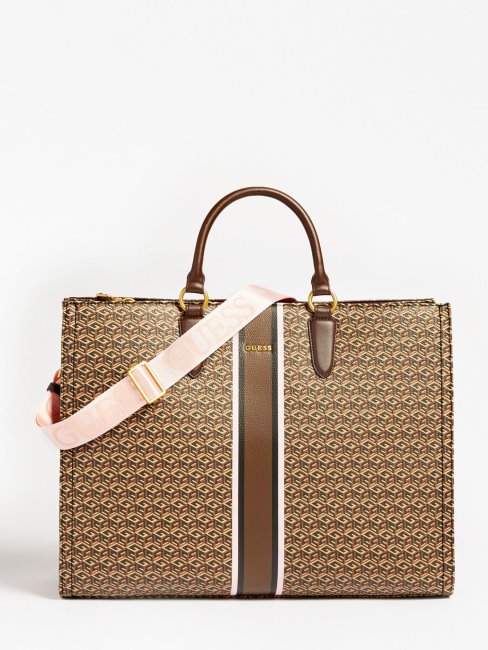 Sac à Main Logo Ederle Marron Guess