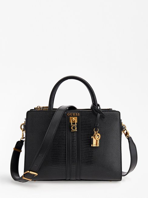 Guess Ginevra Sac à Main Imprimé Python Noir