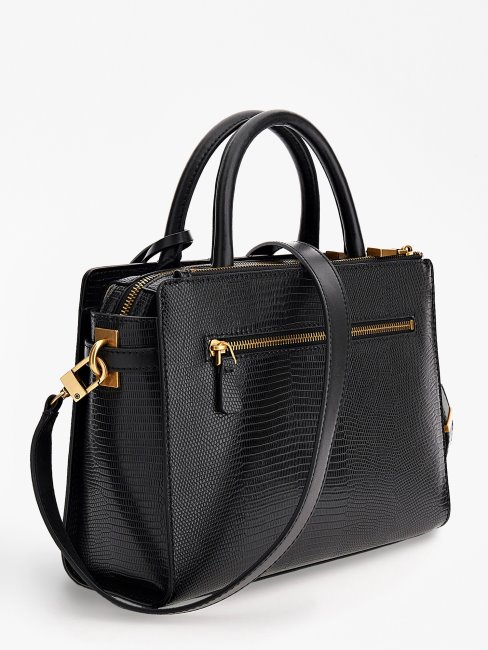 Guess Ginevra Sac à Main Imprimé Python Noir
