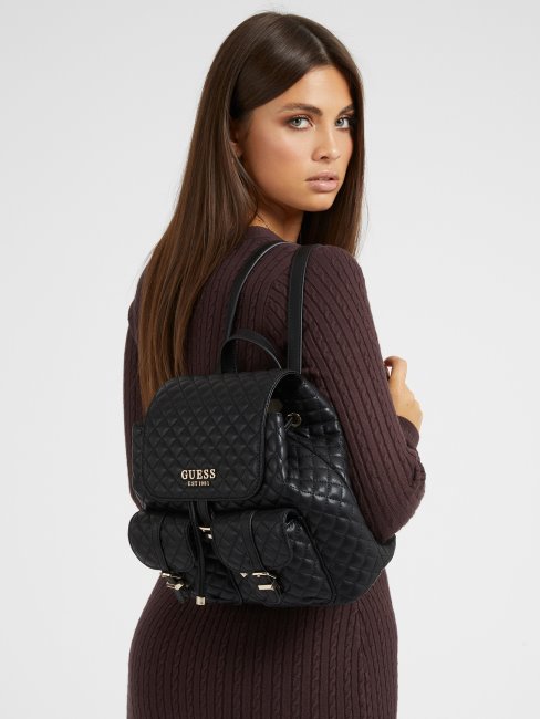 Sac à Dos Matelassé Noir Adam Guess