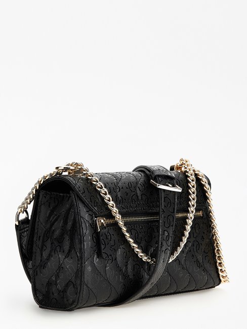 Sasky 4g Logo Mini Sac à Bandoulière Noir Guess