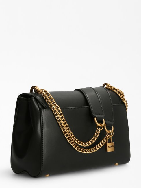 Sac Bandoulière Matelassé Katey Noir Guess