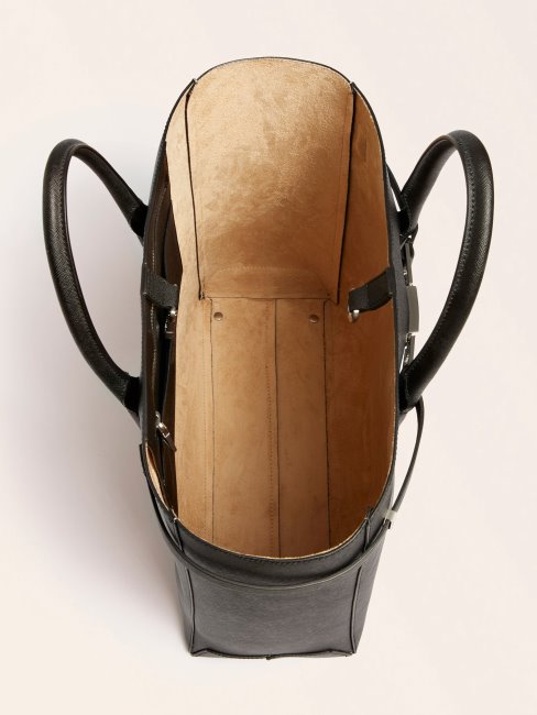 Cristina Shopper En Cuir Véritable Guess Noir