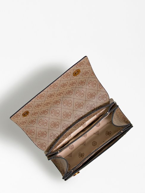 Mini Sac à Bandoulière Guess Beige Logo Alexie 4g