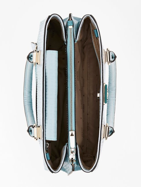 Guess Alexie 4g Logo Sac à Main Bleu Clair