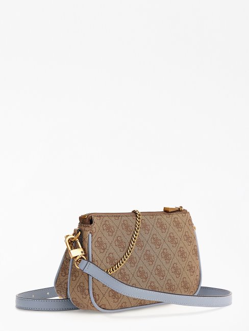 Guess Nell 4g Logo Mini Sac à Bandoulière Bleu Clair