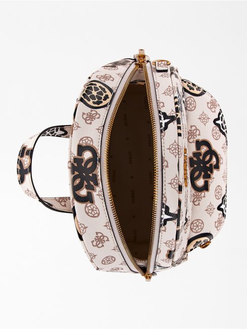 House Party 4g Pivoine Logo Sac à Dos Guess Crème