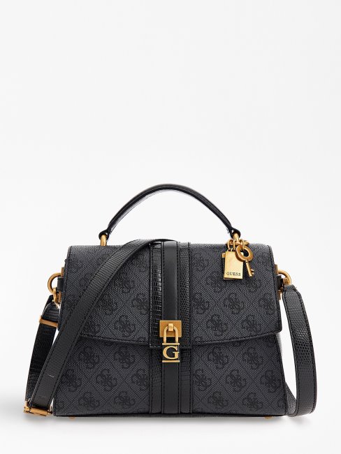 Sac à Main Ginevra 4g Logo Gris Guess