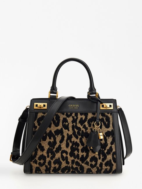 Sac à Main Noir Guess Katey Animalier
