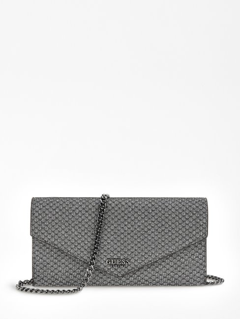 Pochette Guess Ever Lurex Argent