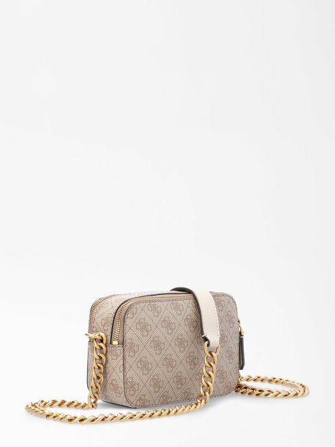 Mini Sac Bandoulière Guess Noelle 4g ​​​​logo Marron Nouvelle Tendance