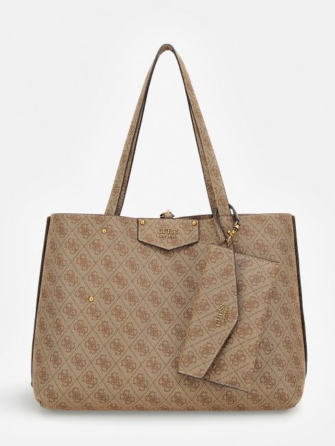 éco Brenton 4g Logo Shopper Beige Guess