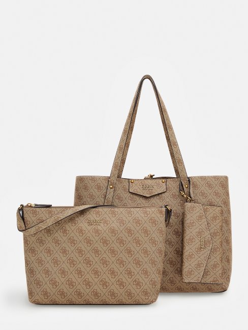 éco Brenton 4g Logo Shopper Beige Guess