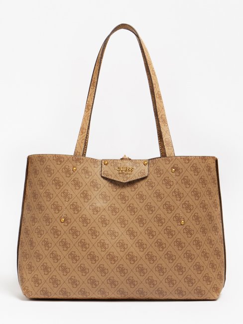 éco Brenton 4g Logo Shopper Beige Guess
