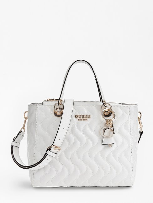 Sac à Main Guess Sasky 4g Logo Blanc