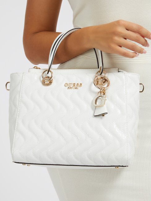 Sac à Main Guess Sasky 4g Logo Blanc