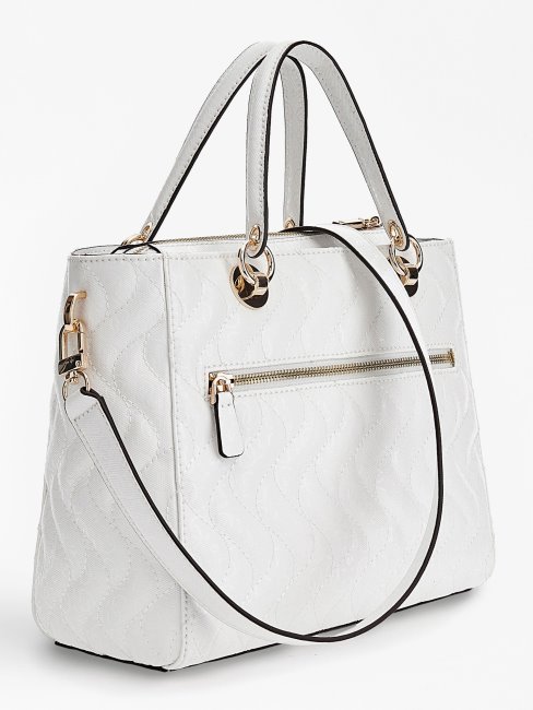 Sac à Main Guess Sasky 4g Logo Blanc