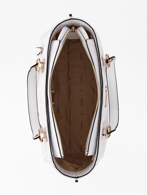 Sac à Main Guess Sasky 4g Logo Blanc