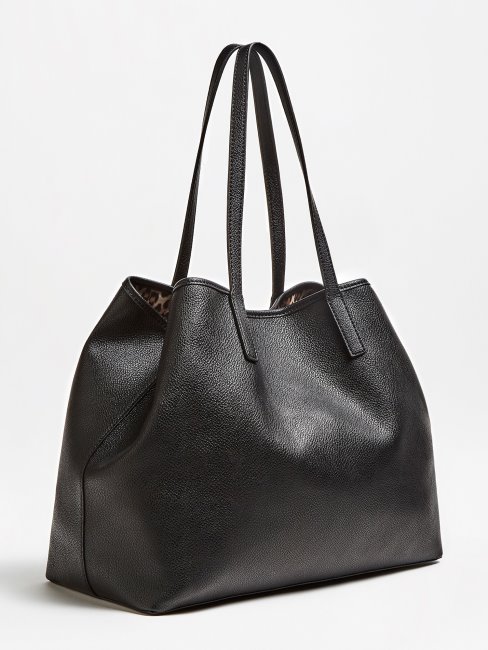 Grand Cabas Noir Guess Vikky Avec Pochette