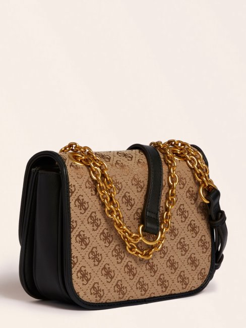 Sac Bandoulière Logo Aileen 4g Noir Guess