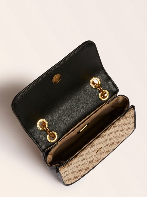 Sac Bandoulière Logo Aileen 4g Noir Guess