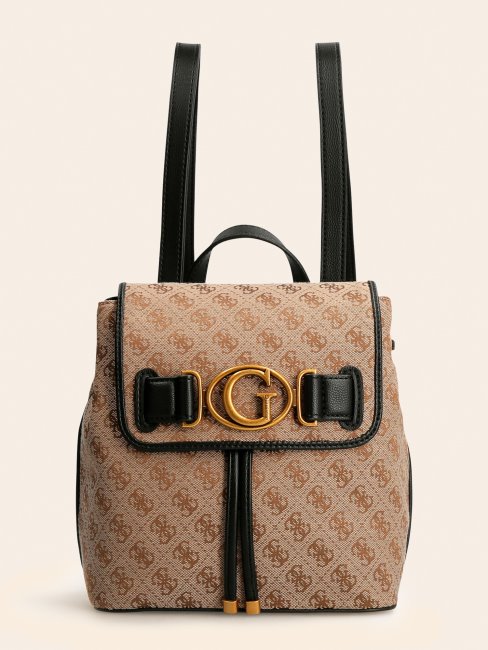 Sac à Dos Aviana 4g Logo Guess Multi Beige