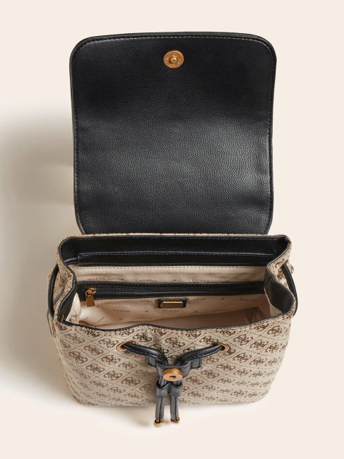 Sac à Dos Aviana 4g Logo Guess Multi Beige