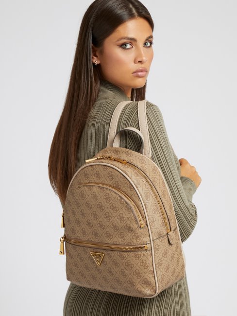 Sac à Dos Guess Beige Logo Manhattan 4g