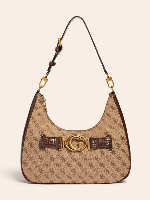 Guess Marron Aviana 4g Logo Hobo