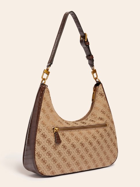 Guess Marron Aviana 4g Logo Hobo