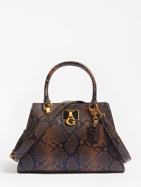 Sac à Main Imprimé Python Katey Marron Guess