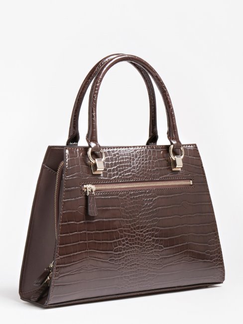 Sac à Main Imprimé Croco Stephi Guess Marron