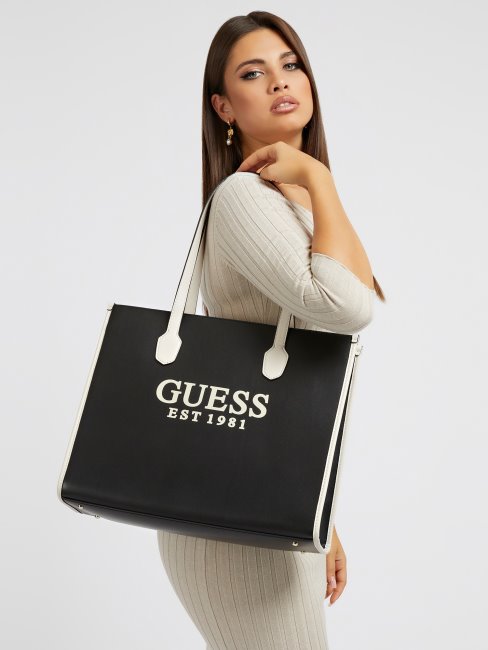 Sac Porté épaule Guess Silvana Noir