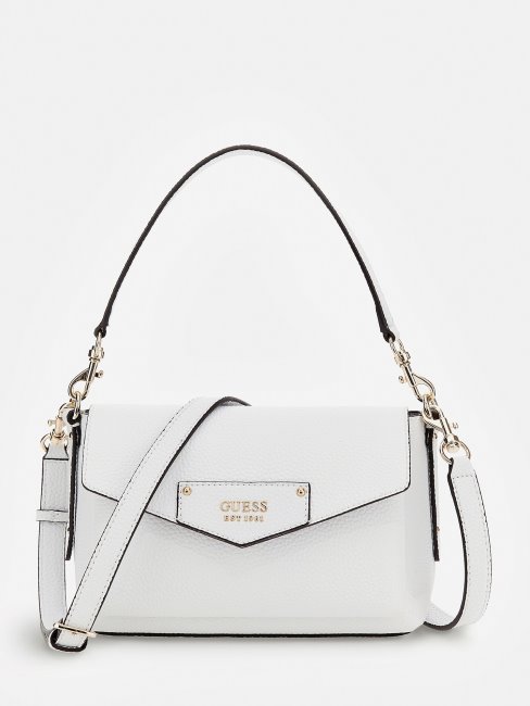 Guess Mini Sac Porté épaule Brenton Blanc