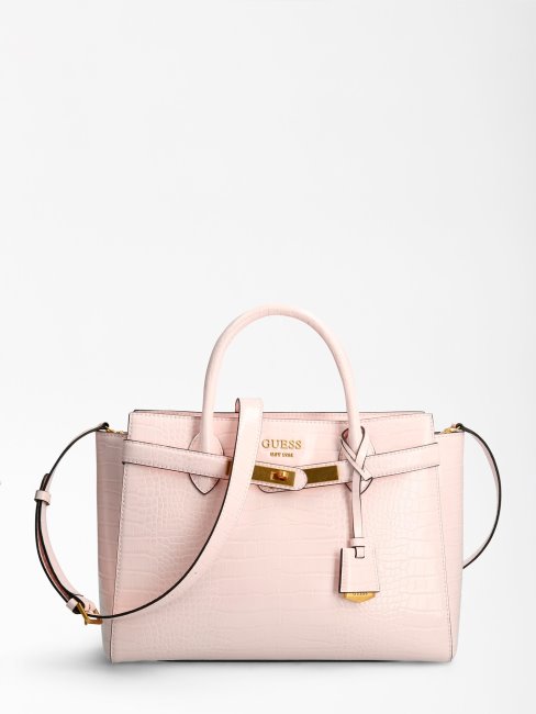 Sac à Main Imprimé Croco Enisa Rose Guess