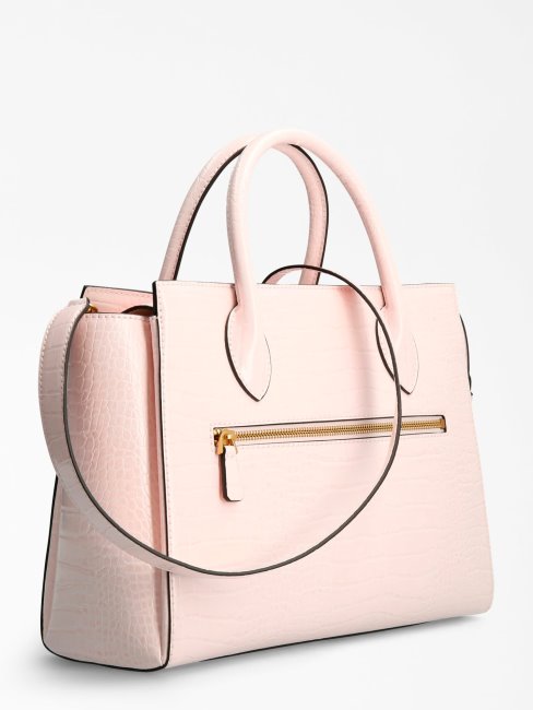 Sac à Main Imprimé Croco Enisa Rose Guess