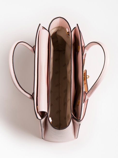 Sac à Main Imprimé Croco Enisa Rose Guess