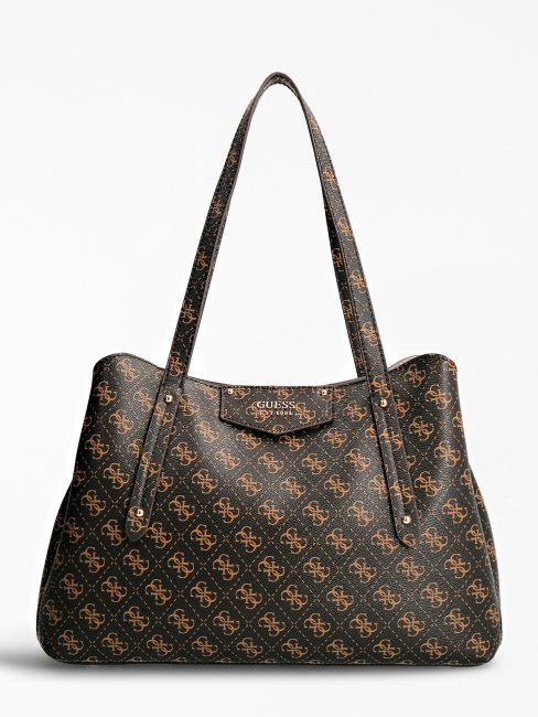 Sac Porté épaule Guess Brenton Eco Marron