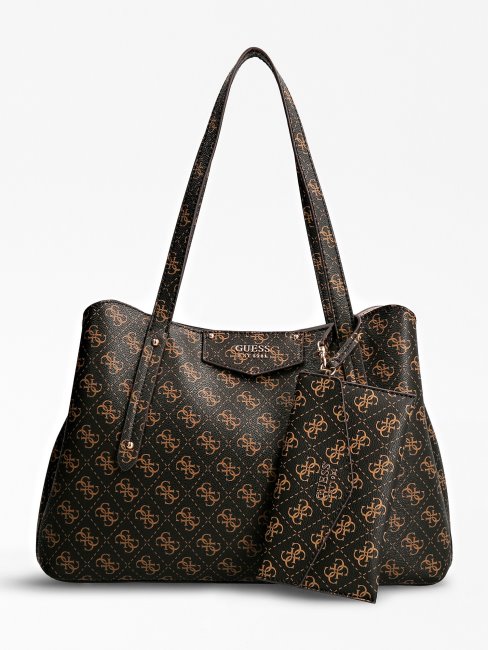 Sac Porté épaule Guess Brenton Eco Marron