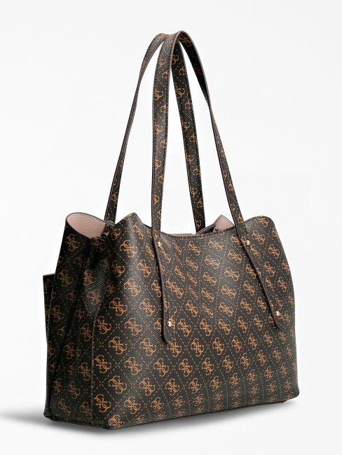 Sac Porté épaule Guess Brenton Eco Marron