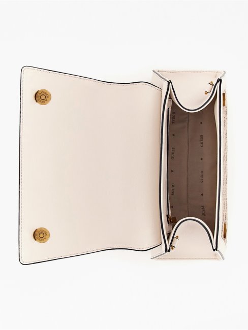 Guess Katey 4g Logo Sac à Main Blanc