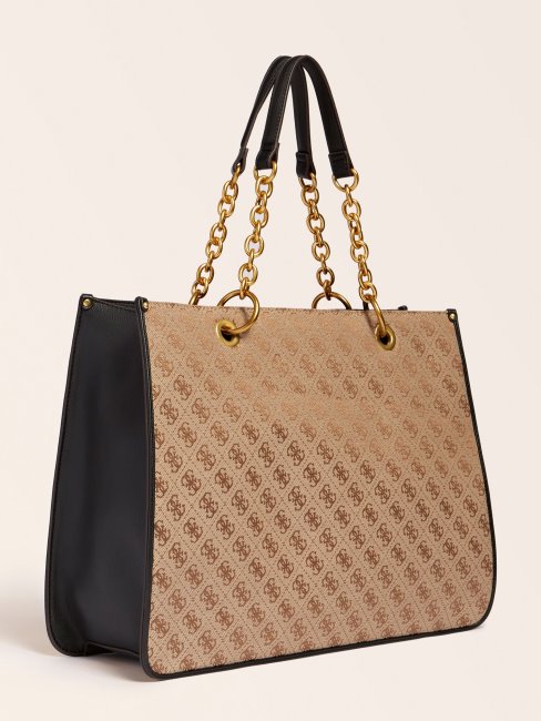 Guess Aileen 4g Logo Shopper Noir