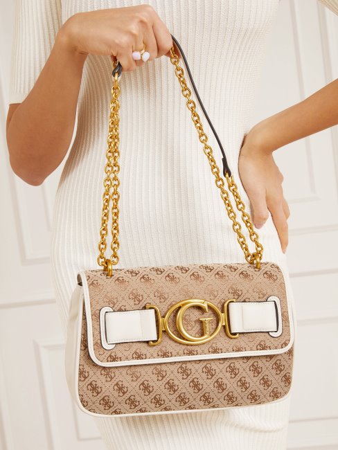 Sac à Bandoulière Guess Aileen 4g Blanc