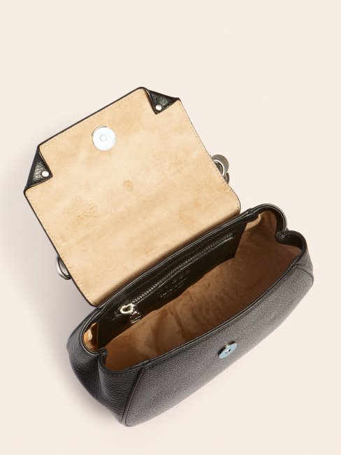 Aida Mini Sac à Main En Cuir Véritable Guess Noir