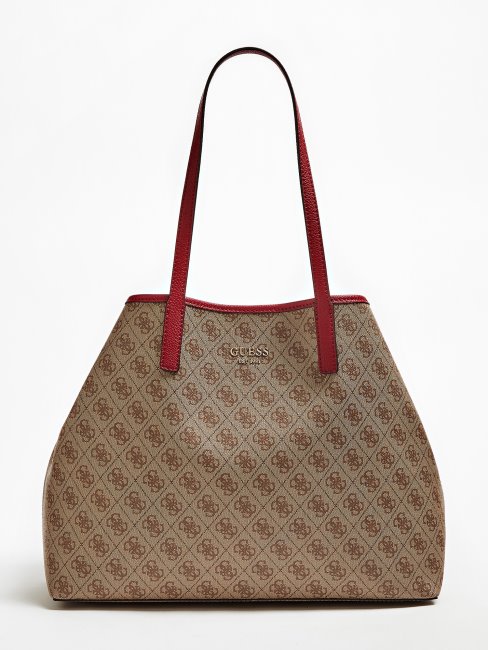 Vikky 4g Logo Maxi Shopper Marron Guess